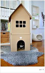 Cat House By Chezlarsson Crafted Out Of Cardboard Boxes Cat House Cat House Diy Cardboard Cat House Cardboard House