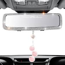 Find all the accessories you need. Buy Jujumus Rear View Mirror With Bling Car Mirror Hanging Accessories For Women Men Rhinestone Rear View Mirror Cover Rearview Mirror Car Decorative Accessories For Women White A Online In Turkey B093g7vkfy