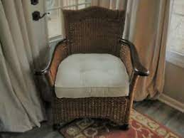 The tighter the rattan weave, the. Porch Wicker Arm Chairs W Cushions Set Of 2 Ebay