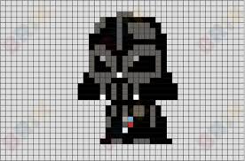 Darth Vader Pixel Art Pixel Art Pattern Pixel Art Small Cross Stitch