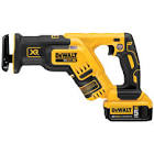 DCS367P1 20V MAX XR Lithium-Ion Cordless Brushless Compact Reciprocating Saw Kit with Battery 5Ah, Charger and Contractor Bag Dewalt