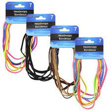 Narrow Elastic Headbands 7 Ct Packs Elastic Headbands Elastic Headbands