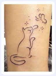 Cute Cat Tattoo On Wrist World Beauty Tattoos Cat Tattoo Designs Minimalist Cat Tattoo