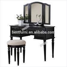 Get free shipping on qualified black vanity mirrors or buy online pick up in store today in the bath department. 2016 Hot Tri Folding Mirror Vanity Set Makeup Table Dresser W Stool 5 Drawer Wood Black Supplier Factory Seller Distributor Buy Vanity Set Makeup Table Dresser Black Mirror Vanity Set Makeup Table Dresser Oem Factory High