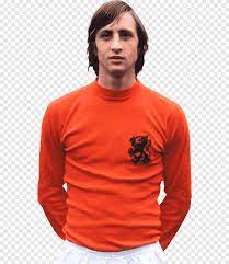 Hollanda futbolunun efsane ismi johan cruyff (68) bugün hayatını kaybetti. Johan Cruyff Fc Barcelona Afc Ajax Football Player Fc Barcelona Tshirt Orange Png Pngegg