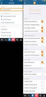 Instgram #instgram++ #insta #story #instagram_plusfrom google drive . Rocket For Instagram Options To Configure Rocket For Instagram Apk Android Full Size Png Download Seekpng