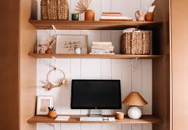 Room built in desk built in shelves small spaces home alcove desk living room diy home office furniture room design. How We Repurposed Our Wardrobes Into A Built In Desk Collective Gen