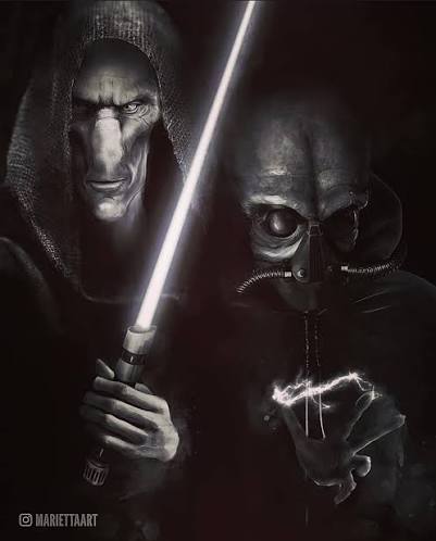 Darth Plagueis & Darth Tenebrous • Did you ever hear the tragedy of Darth  Plagueis the Wise? . 🎨@mariettaart . . . . . . . . . . #darthplagueis  #darthtenebrous #sith #
