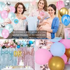Helen says gender reveal parties prevent children from being celebrated in all their infinite diversity. Buy Boy Or Girl Gender Reveal Party Supplies Kit Simnuply 124 Pcs Gender Reveal Ideas Decorations Favors Includes Foil Balloons Tinsel Curtain Backdrop Balloon Garland Strip 78 Latex Balloon Blue Pink Gold