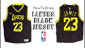 1.please carefully check your chest against our size chart. How To Draw The La Lakers Hollywood Nights Uniform In Black Youtube