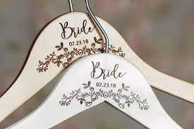 Personalized Bride Hanger Wedding Dress Hanger Bridal Etsy In 2020 Wedding Dress Hanger Wedding Hangers Bride Hanger