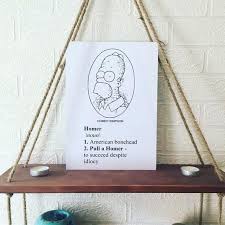 The Simpsons Poster Print A4 Wall Art Artwork Homer Simpson Dictionary Definition Simpsons Gift Simpsons Print Simpsons Wall Art In 2020 Simpsons Gift Poster Prints Illustration Wall Art
