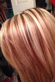 17dark brown lowlights in blonde. Red Lowlights Hair Highlights And Lowlights Red Blonde Hair Strawberry Blonde Hair