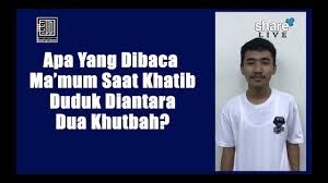 Apa Yang Dibaca Ma Mum Saat Khatib Duduk Diantara Dua Khutbah Ustadz Ahmad Zarkasih Lc Youtube
