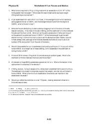 Coefficient Of Friction Worksheet Answers Worksheet 4 Newton S Laws In 2020 Word Problem Worksheets Worksheets Answers