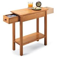 Skinny Side Table W Storage Drawers Drawer Table Solid Wood Side Table Chair Side Table