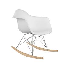 Modern Ash Wood Rocker In White Rocking Chair Modern Rocking Chair Rocking Armchair