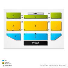 Meadows Racetrack Casino 2019 Seating Chart