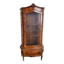 Product description curio cabinet (950170) materials: Vintage New Glass Curio Display Cabinets Chairish