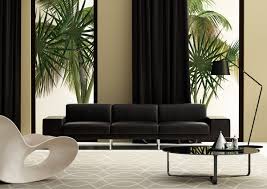 To find out how you can make your money go further, read our guides to finance in germany. Modern Living Room With Black Sofa Outside The Window Plant Free Download