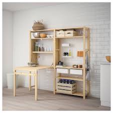 Ivar 2 Element Aufbewahrung M Klapptisch Kiefer Weiss Ikea Osterreich Klapptisch Ausziehbarer Tisch Lackierte Tischplatten