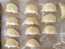homemade] perogies in dinosaur shape. : r/food