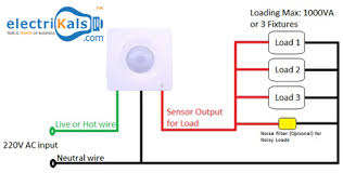 The infrared detectors are specified for different sensitivities. Motion Sensor Wiring Diagram Electrikals Motion Sensor Sensor Map Screenshot