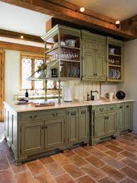Antique Sage Green Cabinets 449x600 Jpg 449 600 Distressed Kitchen Cabinets Green Kitchen Cabinets Kitchen Cabinet Design