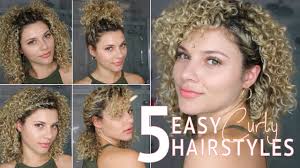 Hairstyles for curly hair are all the rage this season. 5 Easy Short Curly Hairstyles Using Twists To Wear To Work Or School Youtube