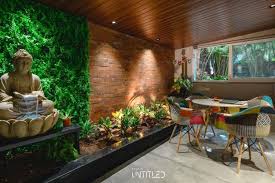 Modern Yet Earthen Feel Office Interiors Studio Untitled The Architects Diary Office Interiors Modern Office Interiors Bungalow Design