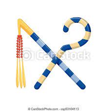 Maybe you would like to learn more about one of these? Rod And Whip Egyptian Ancient Symbols Of Power Vector Illustration On A White Background Canstock