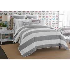 The most common comforter cover king material is cotton. Cabana White And Gray Solid King Cotton Duvet Cover 422 The Home Depot