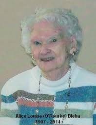 Alice Louise O'Rourke Bleha (1907-2014)