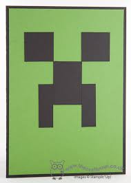 How to make a minecraft birthday card. The Crafty Owl Minecraft Creeper Pop Up Birthday Card
