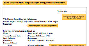 Surat lamaran adalah gambaran diri anda di hadapan perusahaan. Contoh Surat Lamaran Pekerjaan Cpns Kemendikbud Contoh Surat