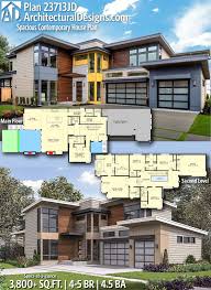 Plan 23713jd Spacious Contemporary House Plan In 2020 Contemporary House Plans Contemporary House Dream House Plans