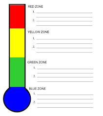 An Activity Page For Students To Identify How They Are Feeling In Each Of The Four Zones Zones Of Regulation Emotional Regulation Emotional Support Classroom