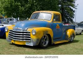 Image result for Chrome Yellow 1950 Ford Truck