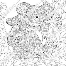 Download Coloring Pages Koala Bears Family Animal Coloring Book For Etsy Bear Coloring Pages Animal Coloring Pages Family Coloring Pages