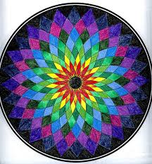 Rainbow Mandala Rainbow Mandala Mandala Coloring Mandala