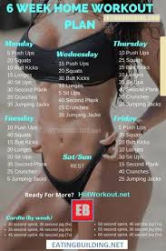 6 Week Workout Plan To Get Ripped At Home Fatlossdiet 6 Week Workout Plan Weekly Workout Plans Workout Plan