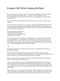 Kajang pak malau kajang berlipat kajang hamba mengkuang layu kain pak malau mak limah yang lipat kain aku si pencuri yang sapu makna pantun di atas adalah? Kajang Pak Malau Kajang Berlipat