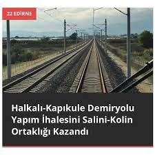 turkiye cumhuriyeti devlet demiryollarinin tcdd halkali kapikule demiryolu projesinin cerkezkoy kapikule kesimi icin ulastirma ve altyapi italya yatirim euro