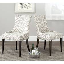 Subrtex 1pcs printed dining chair slipcovers stretch removable washable elastic parsons chair seat covers for dining room kitchen. Love These Zebra Print Dining Chairs Fom Overstock Side Chairs Dining Linen Dining Chairs Gray Dining Chairs