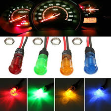 Araba Tekne Sinyal Isiklari Pilot Lamba Dashboard Dash Uyari Led 220 V 10mm Dayanikli Light Fixtures Lights Red Green