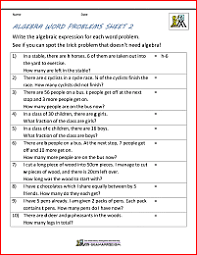 We encourage students to think about the problems carefully by: Basic Algebra Worksheets