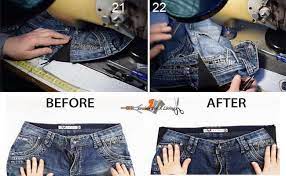 How To Enlarge Jeans At The Waist And Hips Sewing For A Living Elastic Waistband Jeans How To Make Jeans Sewing Jeans