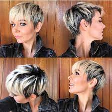 Pixie cut hairstyles with a lot of texture around the crown are easy to perfect with hairspray and. Pixie Haircuts For Women 2019 And 2020 Trends Short Hair With Bangs Short Hair Styles Pixie Short Pixie Haircuts