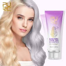 Stay out of the sun as much as possible! 100ml Anti Brass Off Purple Shampoo Ulta Beauty Care Shiny Hair Color Dyed Treatment No Yellow Blonde Hair Shampoo Hair Perms Texturizers Aliexpress