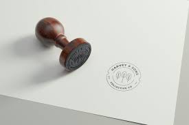 Rubber Stamp Logo Mockup Round Version By Artimasa Studio On Envato Elements In 2020 Logo Mockup Stamp Envato